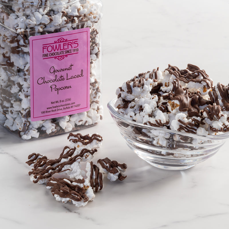 Chocolate Drizzled Popcorn 8 oz.